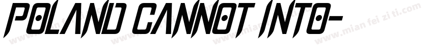 Poland Cannot Into字体转换